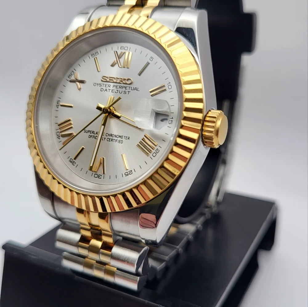 New Seiko Mod 36mm Automatic Watch